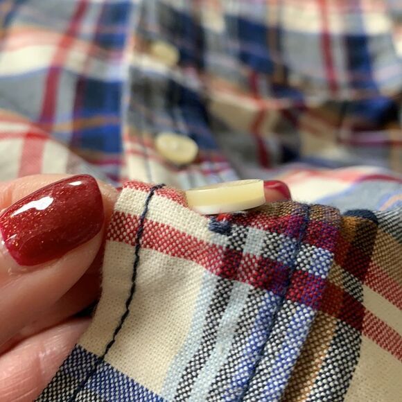Boys Plaid Button Down Shirt - Picture 5 of 5